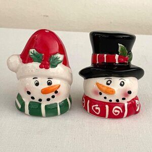 Pfaltzgraff Collectibles Snowman Pals Salt and Pepper Shakers Set for Christmas